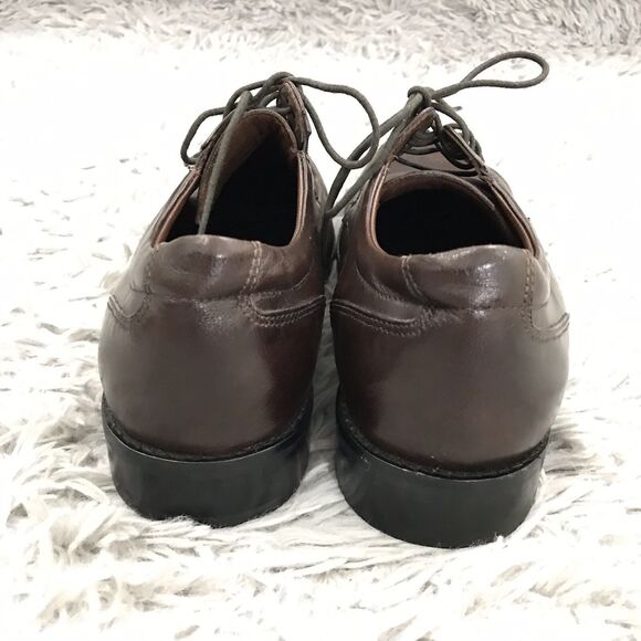 JOHNSTON & MURPHY BARTLETT MOC TOE LACE UP DERBY DRESS SHOSE Men's SIZE 10.5 M - Picture 5 of 8